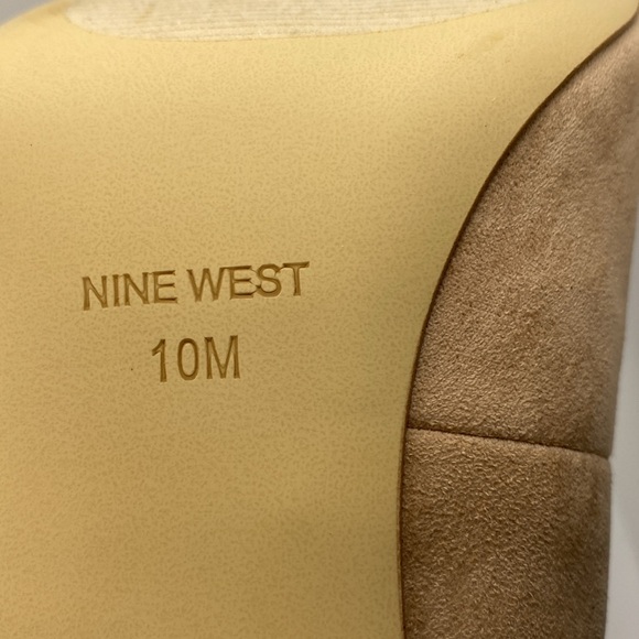 Nine West Tunips Woman’s Heels Barely Nude Rhinestone Detailing Size 10M - Picture 8 of 15